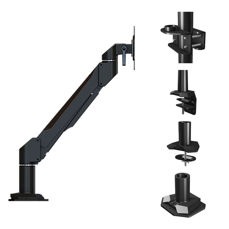 Crimson Single Link Single Monitor Desk Mount Bundle, DSA11K