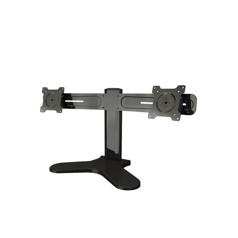 Crimson Dual Monitor Desktop Stand for 10 to 24 inch Screens (Black) DSH2