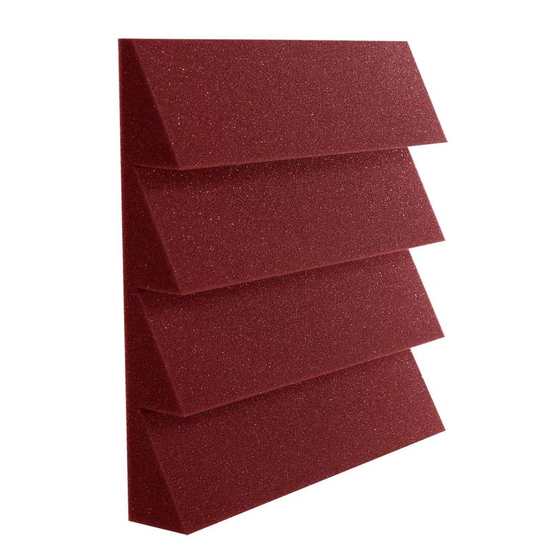 Auralex Acoustics Designer Series 4 Ridge Square Foot StudioFoam (Burgundy Pack of 24) DST114BUR24