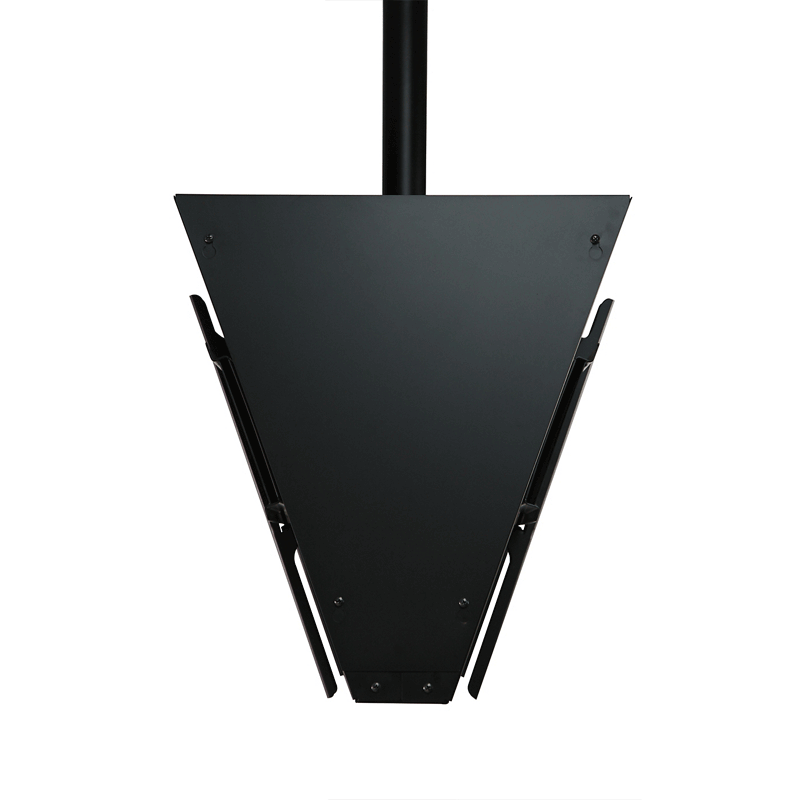Peerless-AV Dual TV Ceiling Mount DST965, floor display stand front panel view