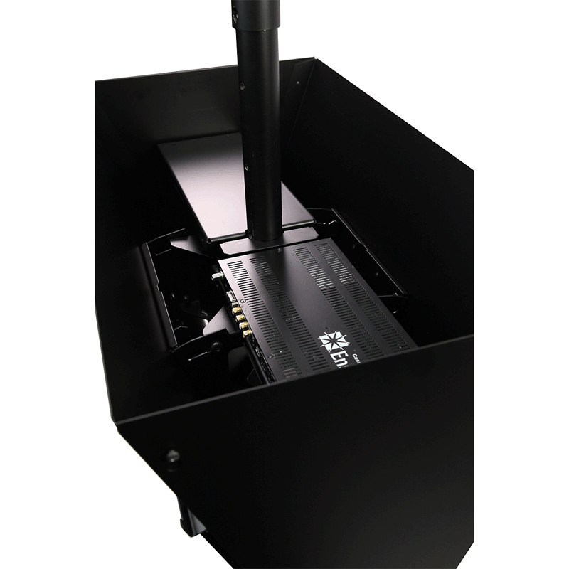 Peerless-AV Dual TV Ceiling Mount DST965, floor display stand base interior view