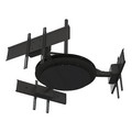 Peerless Triple Telescoping Ceiling Mount for 40-80 inch Screens DST980-3