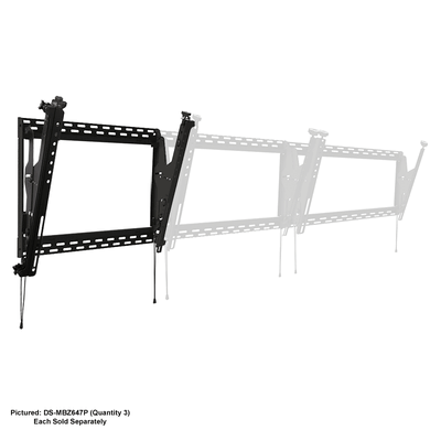 Peerless-AV Micro Adjust Digital Menu Board Mount DS-MBZ647P, multi-display wall mount extension sequence