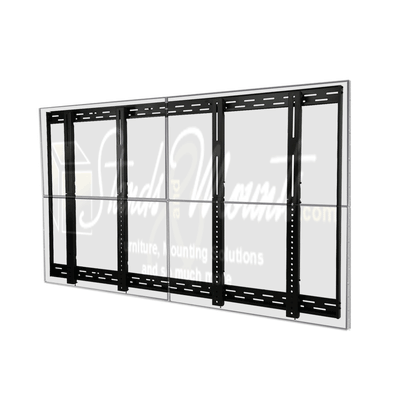 Peerless-AV Video Wall Mount DS-VW655-2X2, video wall mounting frame installed behind displays