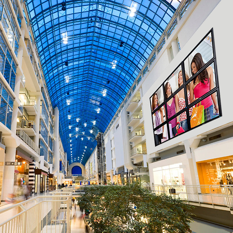 Peerless-AV Supreme Full Service Video Wall Mount DS-VW775, video wall installation in shopping center