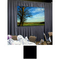 Da-Lite 36526P Fast-Fold Deluxe Drapery Kit (SLV HW, Black Drapes, 4:3, 9x12, 180 inch)