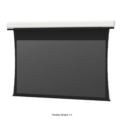 Da-Lite 29896B Tensioned Advantage REC Electric Screen, front view with black screen surface