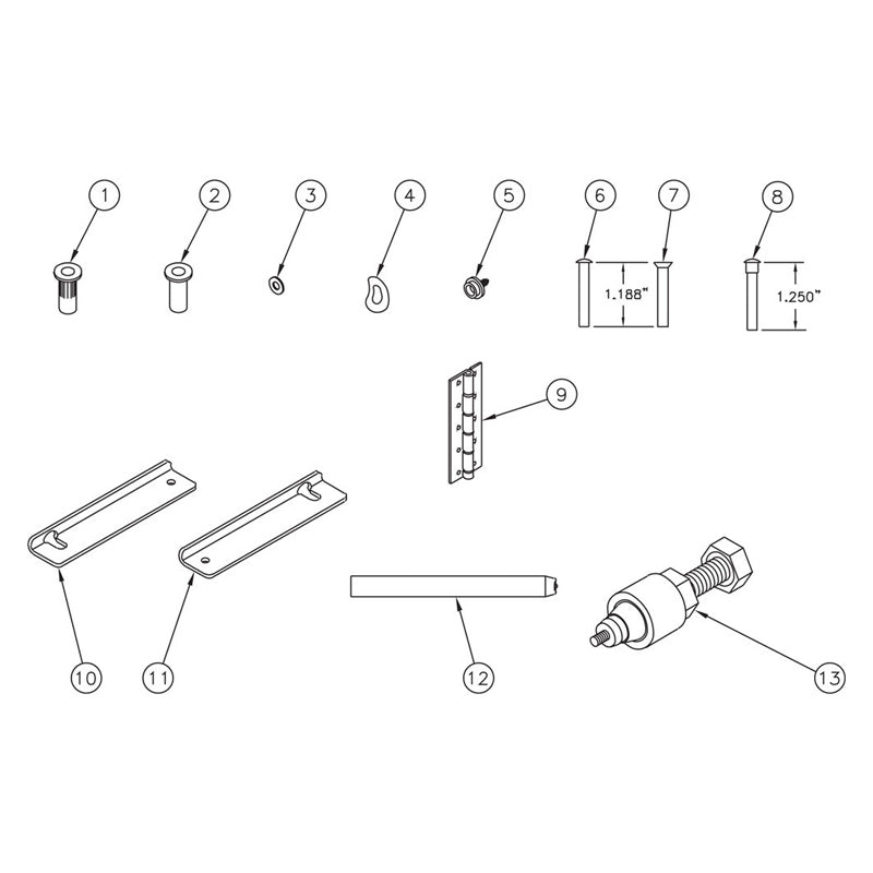 Da-Lite 37316 Fast-Fold Truss Frame Repair Kit