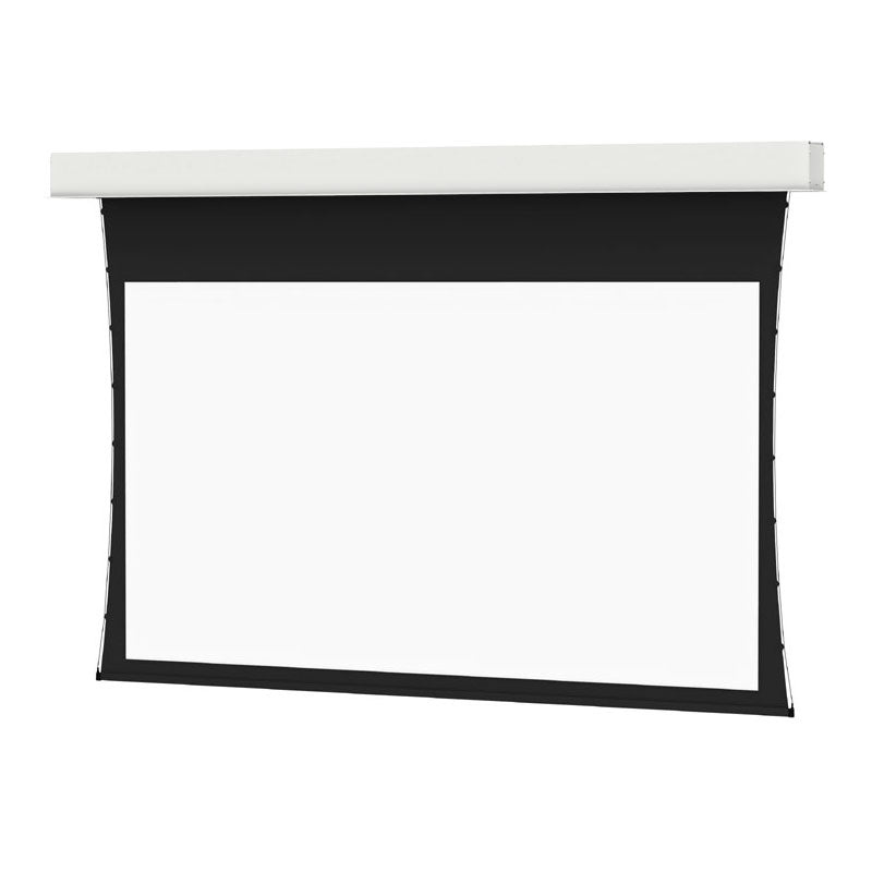 Da-Lite 24713FLS Tensioned Advantage REC Electric Screen, front view with white screen surface