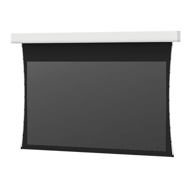 Da-Lite 24713FLS Tensioned Advantage REC Electric Screen, black projection surface front view