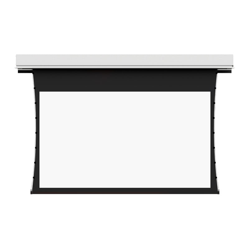Da-Lite 29890B Tensioned Advantage REC Electric Screen, front view with white screen surface