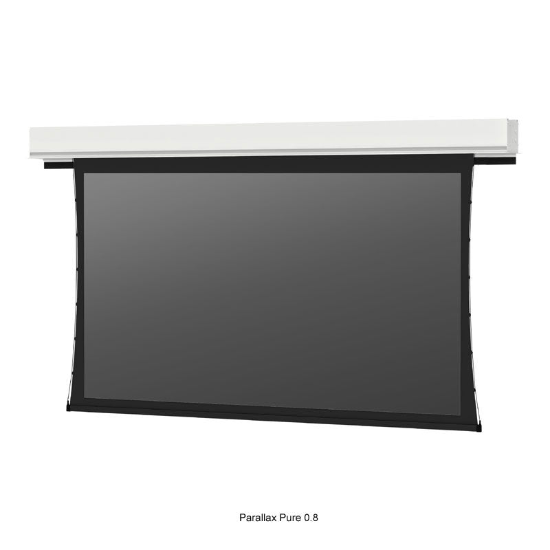 Da-Lite 29890B Tensioned Advantage REC Electric Screen, front view with black screen surface