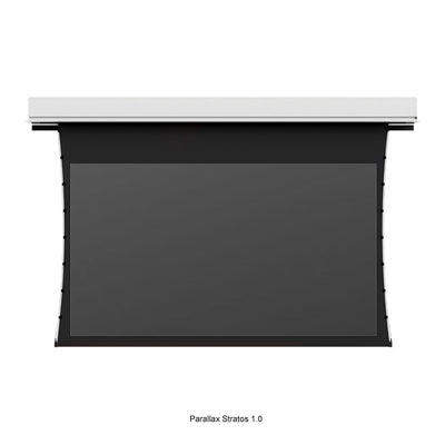Da-Lite 29890B Tensioned Advantage REC Electric Screen, front view with black screen surface