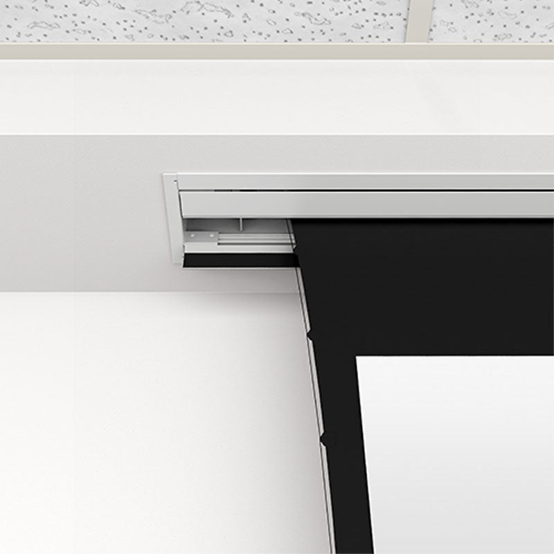 Da-Lite 29890B Tensioned Advantage REC Electric Screen, screen deployment from recessed housing