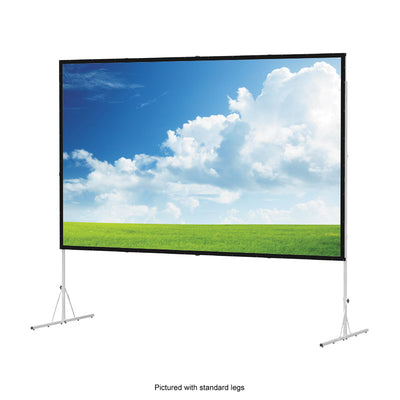Da-Lite 39313KN Fast-Fold Deluxe Projection Screen, portable projection screen front view with landscape display