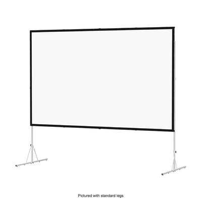 Da-Lite 39313KN Fast-Fold Deluxe Projection Screen, portable projection screen front view with white screen surface
