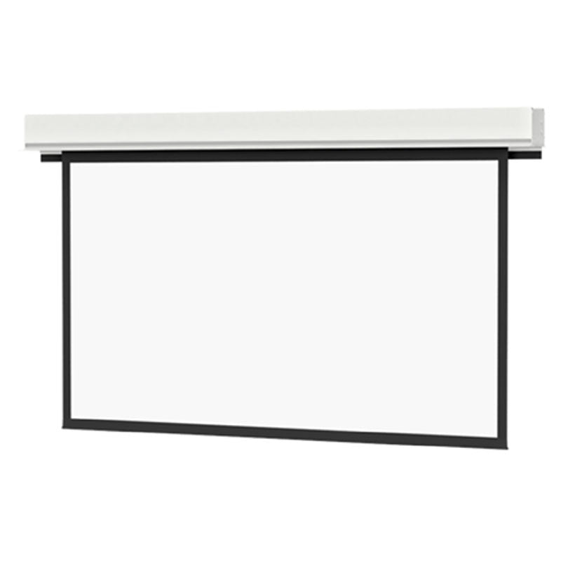 Da-Lite 34568B Advantage REC Electric Screen, front view with white screen surface