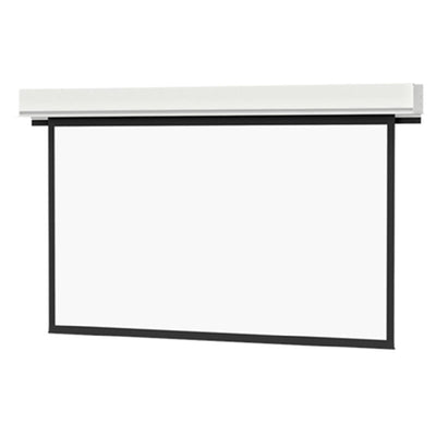 Da-Lite 34568B Advantage REC Electric Screen, front view with white screen surface