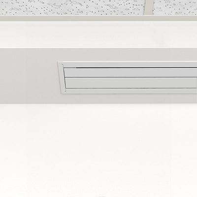 Da-Lite 34568B Advantage REC Electric Screen, ceiling-recessed closed trim detail