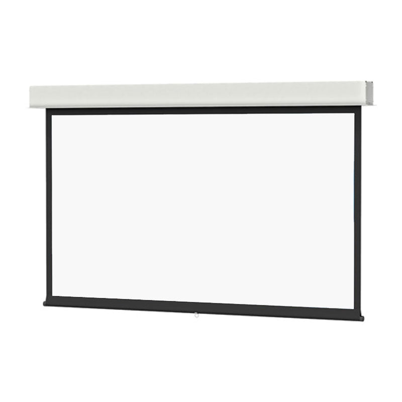 Da-Lite 70285F Advantage Manual with CSR Recessed Screen, front view with white screen surface