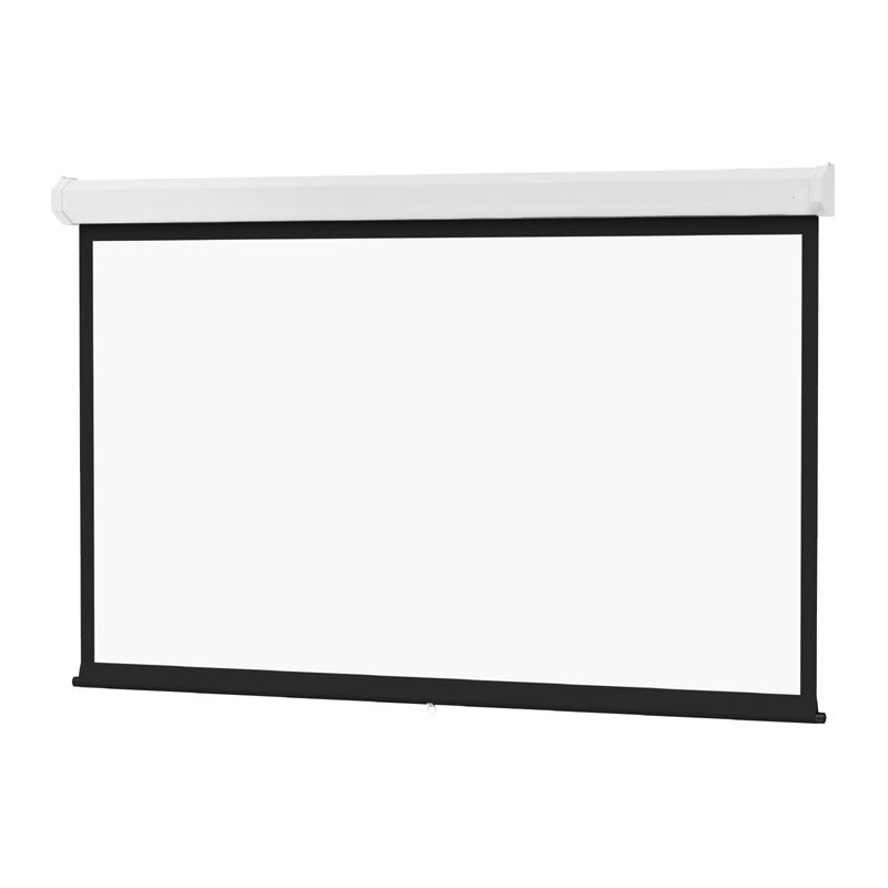 Da-Lite 70297 Model C with CSR Manual Projection Screen, front view with white screen surface