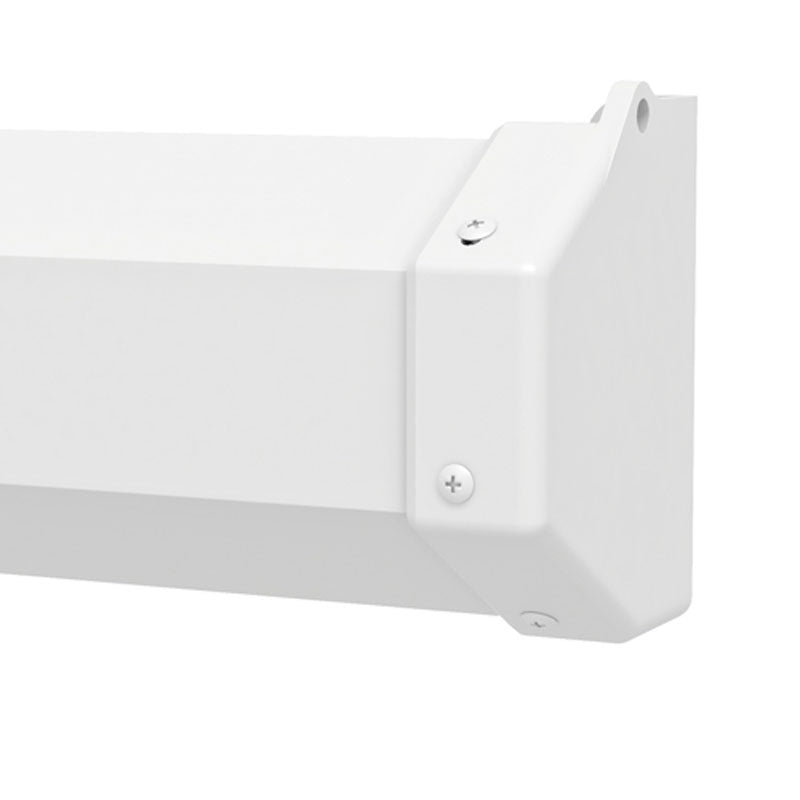Da-Lite 70297 Model C with CSR Manual Projection Screen, white housing corner detail