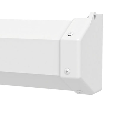 Da-Lite 70297 Model C with CSR Manual Projection Screen, white housing corner detail
