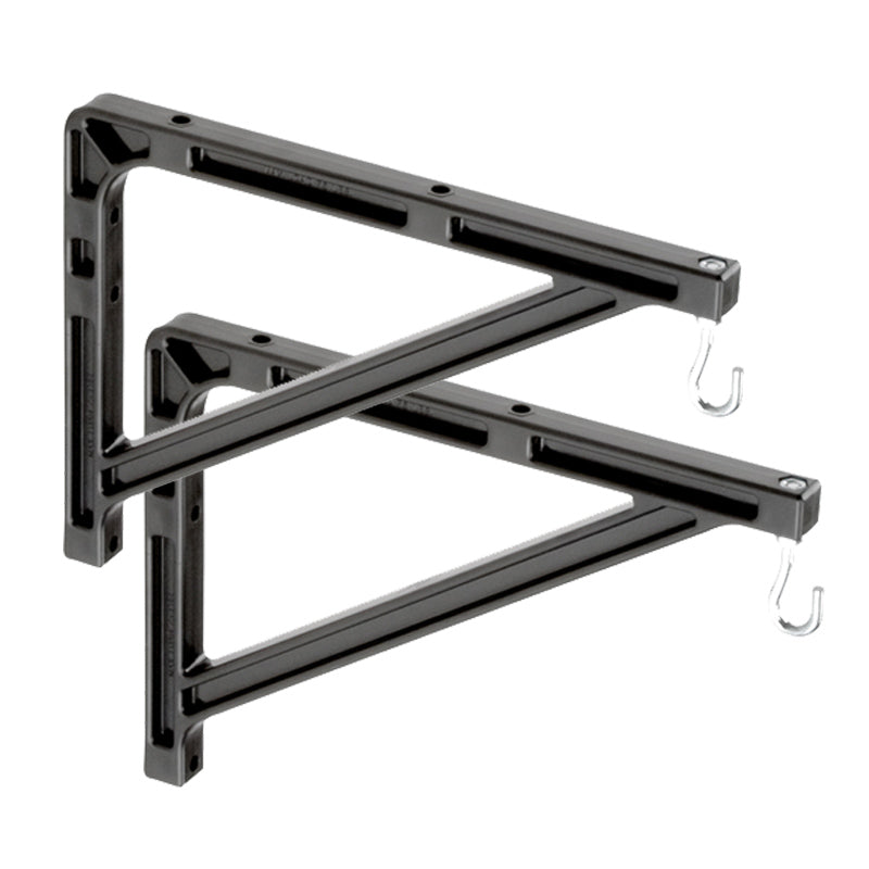Da-Lite 98036 Medium Wall Bracket (10 or 14 inch, Black)