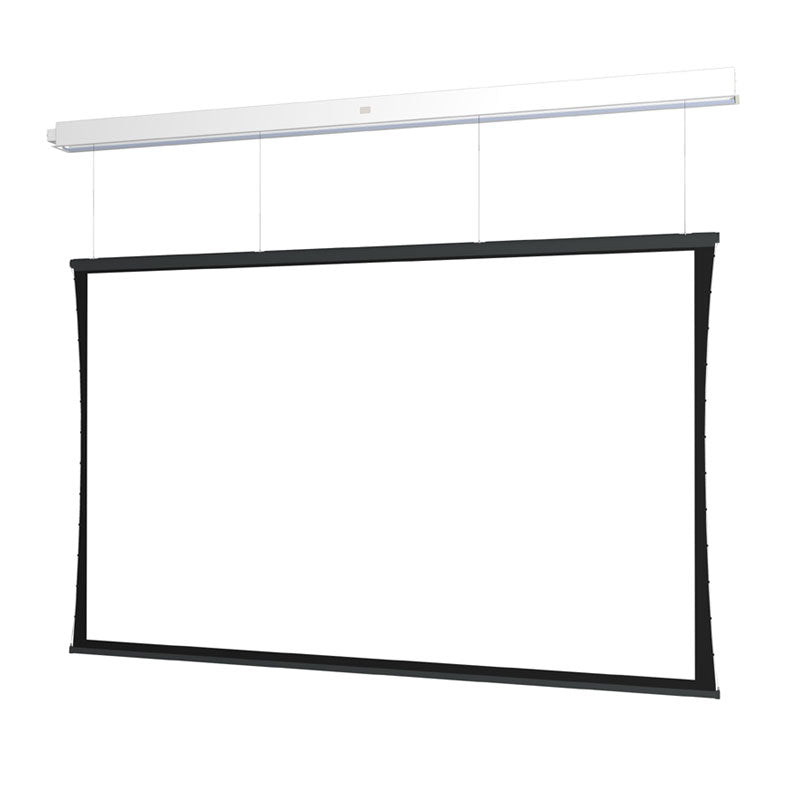 Da-Lite DL15033BL Tensioned Advantage REC Electric Screen, front view with white screen surface