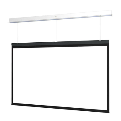 Da-Lite DL15274FL Advantage REC Electric Screen, suspended front view with white screen surface