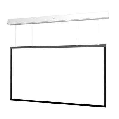 Da-Lite DL15274FL Advantage REC Electric Screen, suspended front view with white screen surface