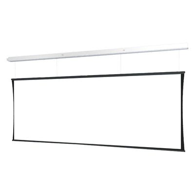 Da-Lite DL15691BL Tensioned Advantage REC Electric Screen, front view with white screen surface