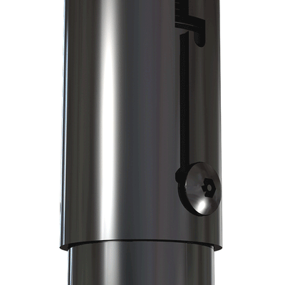 Crimson EA Series Adjustable Ext Columns EA0611 to EA1012, display stand height adjustment knob close-up
