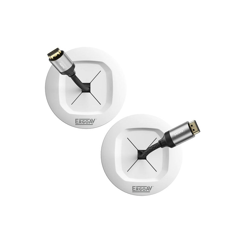 ErgoAV ERIWA1-01W In-Wall Cable Management Kit (White)