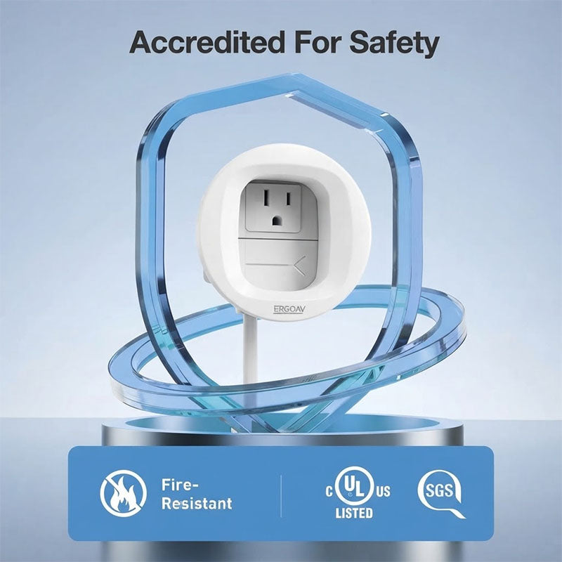 ErgoAV ERIWA2-01W In-Wall Power Relocation Kit (White)