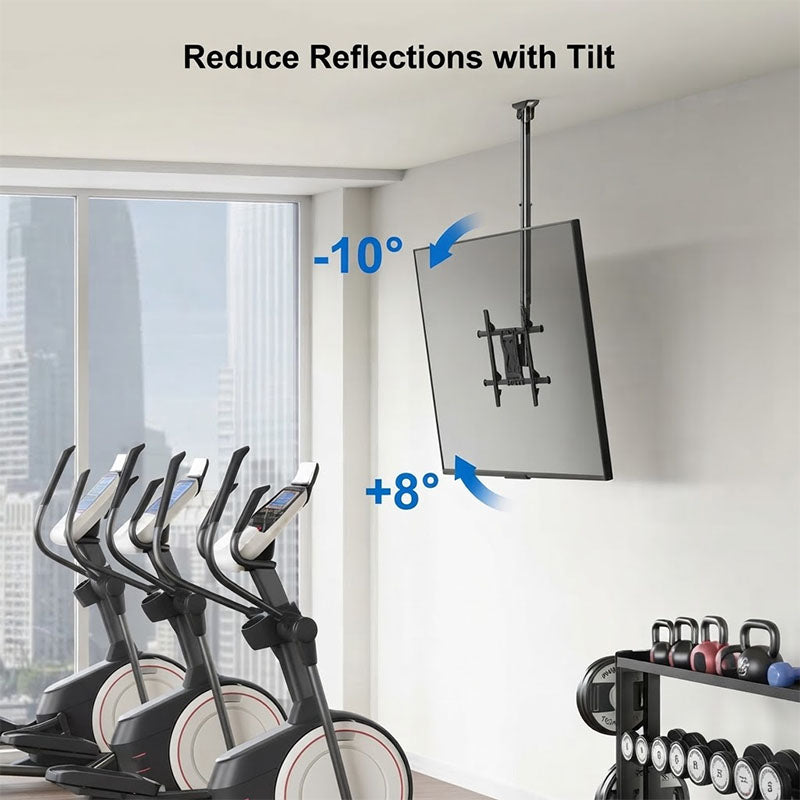 ErgoAV ERMCL1-01B Large Ceiling TV Mount (Black)