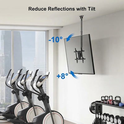 ErgoAV ERMCL1-01B Large Ceiling TV Mount (Black)