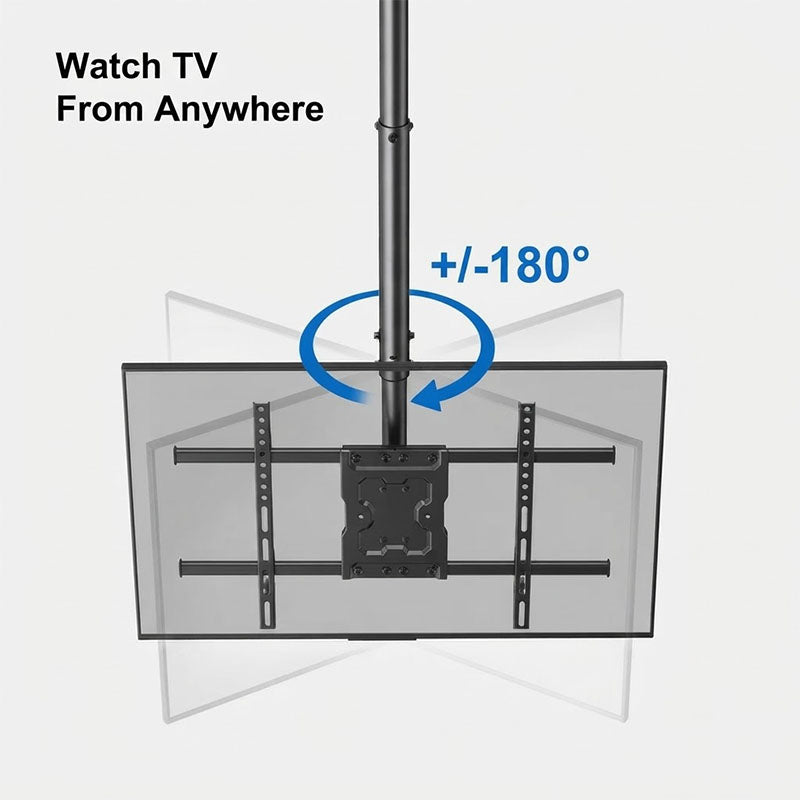 ErgoAV ERMCL1-01B Large Ceiling TV Mount (Black)