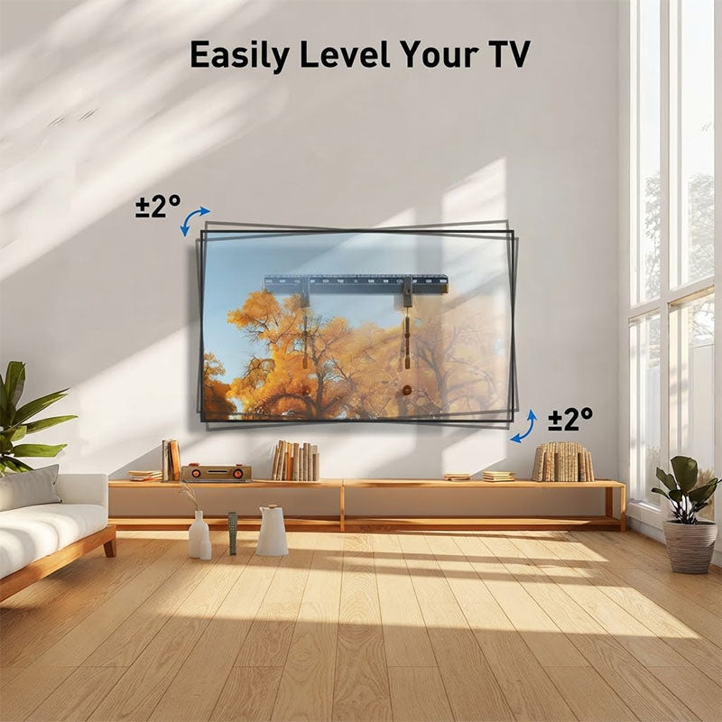 ErgoAV ERMLL3-01B Large Fixed TV Wall Mount (Black)