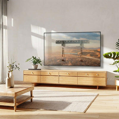 ErgoAV ERMLL3-01B Large Fixed TV Wall Mount (Black)