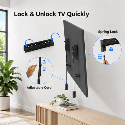 ErgoAV ERMLM3-01B Medium Fixed TV Wall Mount (Black)