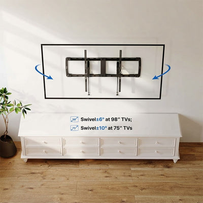 ErgoAV ERMLX1-01B Extend and Fixed TV Wall Mount (Black)
