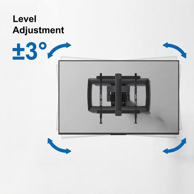 ErgoAV ERMMM6-01B Large Dual Arm TV Motion Wall Mount (Black)