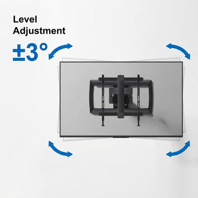 ErgoAV ERMMM6-01B Large Dual Arm TV Motion Wall Mount (Black)