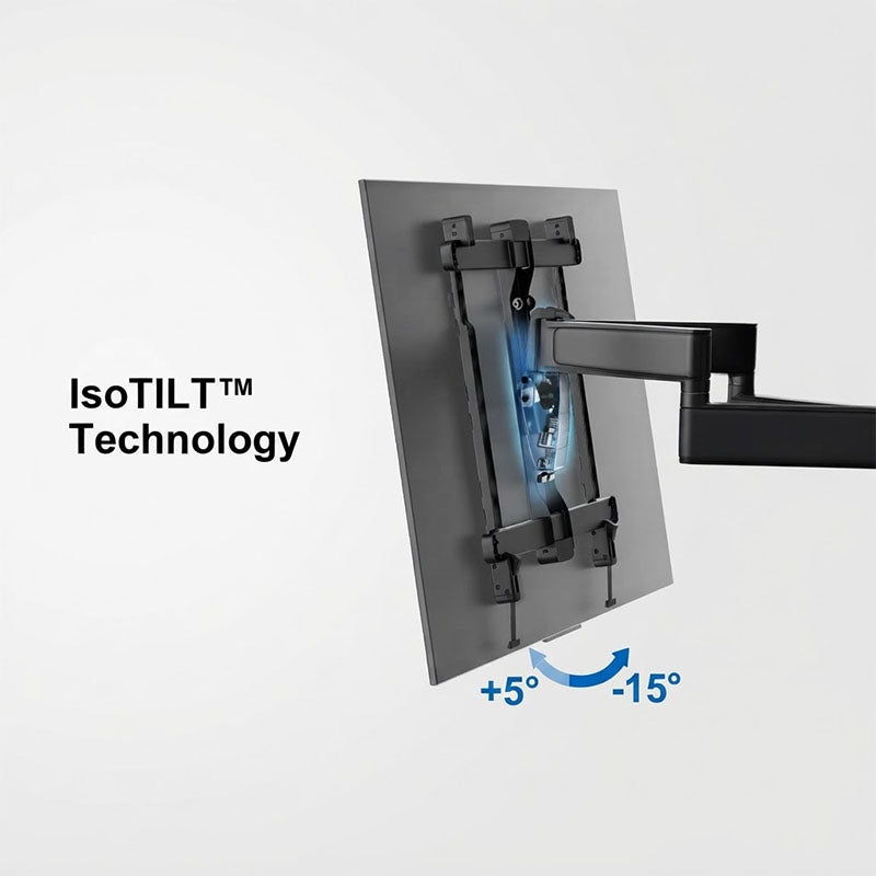 ErgoAV ERMMM6-01B Large Dual Arm TV Motion Wall Mount (Black)
