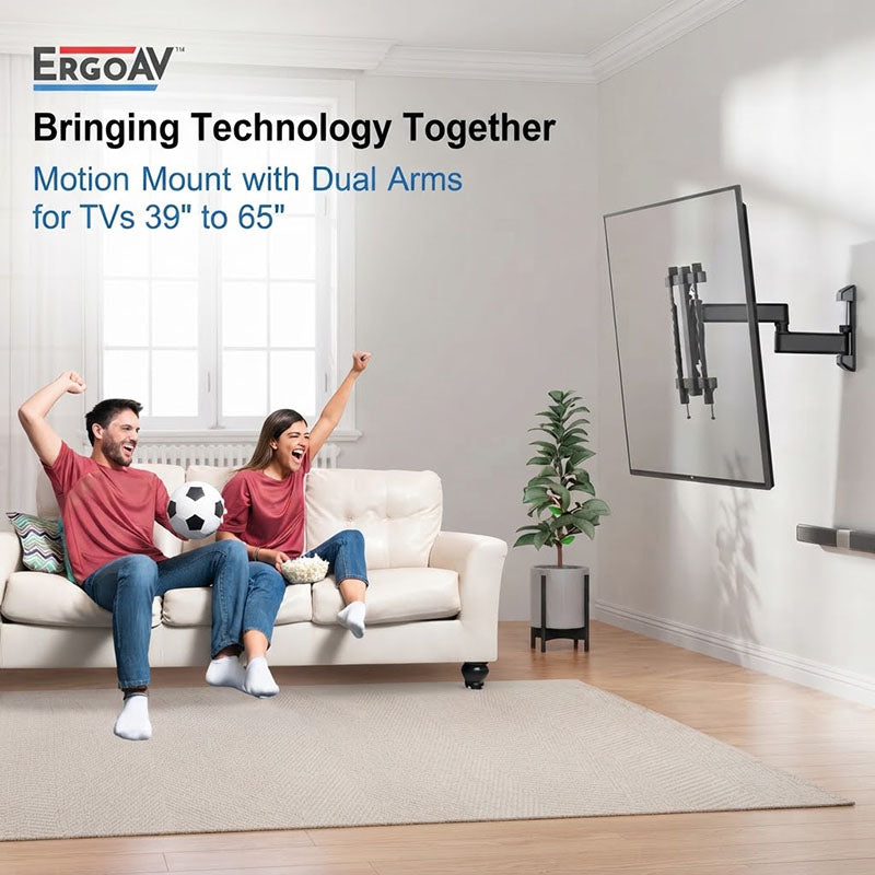 ErgoAV ERMMM7-01B TV Motion Wall Mount (Black)