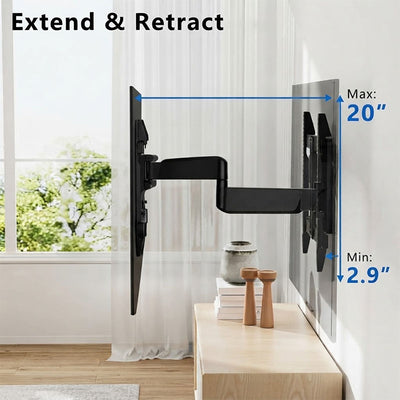 ErgoAV ERMMM9-01B Medium TV Motion Wall Mount (Black)