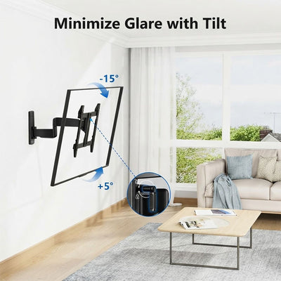 ErgoAV ERMMM9-01B Medium TV Motion Wall Mount (Black)