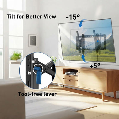 ErgoAV ERMTL7-01B XL Extend and Tilt TV Wall Mount (Black)