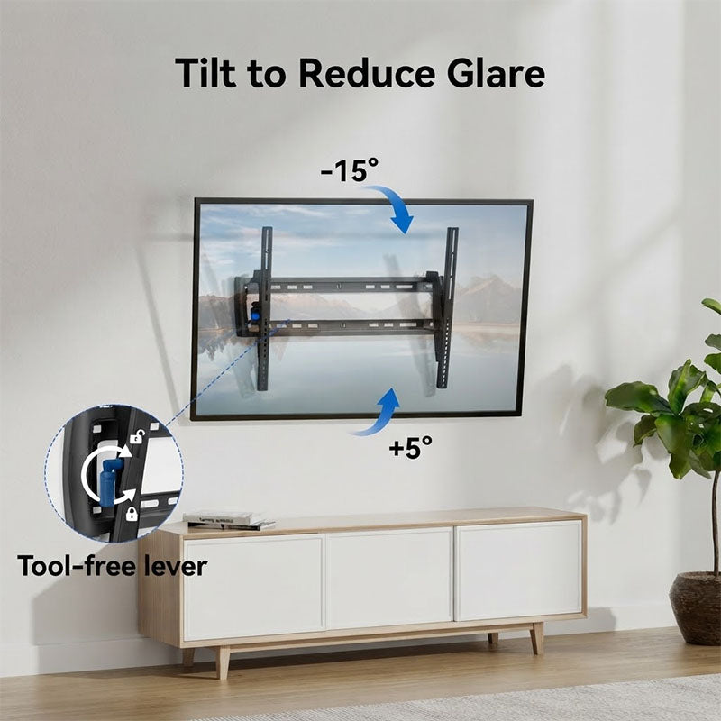 ErgoAV ERMTM6-01B Medium Tilt TV Wall Mount (Black)